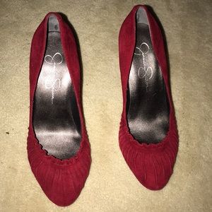 Jessica Simpson red heels